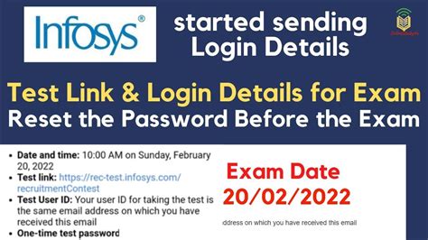 infosys password reset update password